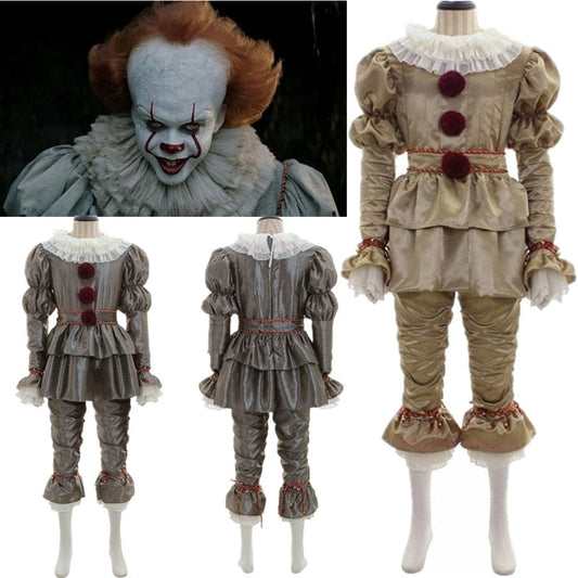 Movie It: Chapter Two Pennywise Cosplay Costume Clown Halloween Costumes Adult Kids