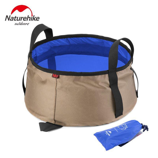 NatureHike8.5L Water Washbasin Ultralight Portable Outdoor Nylon Folding Wash Bag Foot Bath Camping Equipment Travel Kits