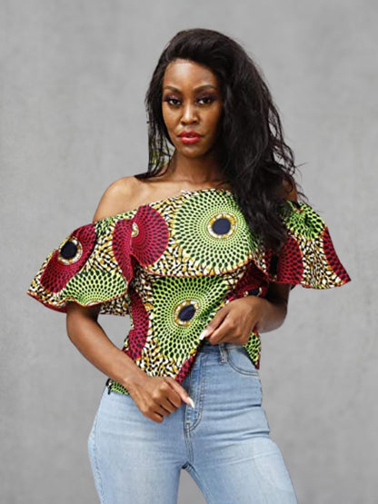 Women African Print Top Ankara Shirt