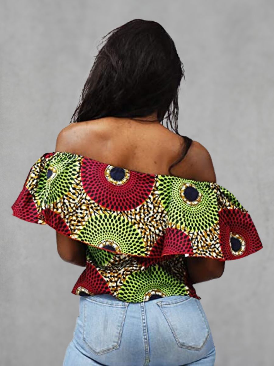 Women African Print Top Ankara Shirt
