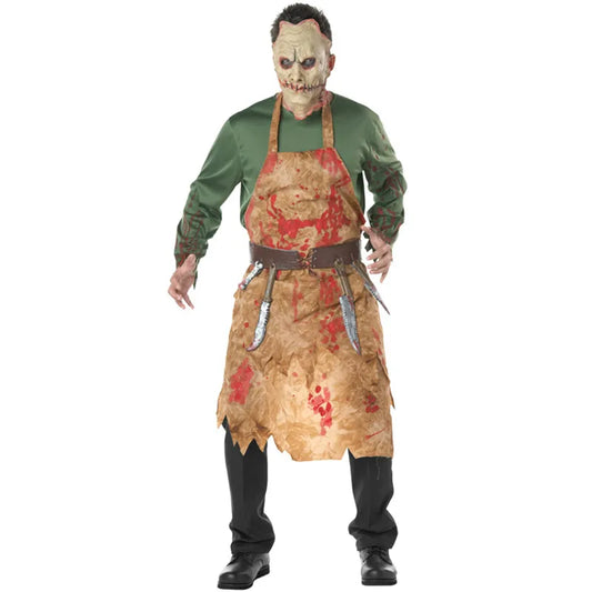 Halloween Costumes Bloody Butcher Clothes European And American Chefs Cosplay Clothing Men's Zombie Horror Clothing