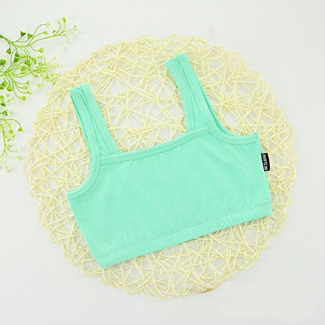 Amazing Summer Girls Cotton Half Tank Top In Many Colors For Teenager - beandbuy