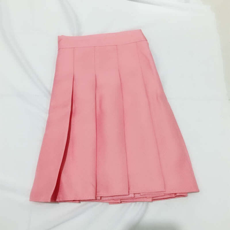 Mini student skirt with a high-waisted plaid - beandbuy