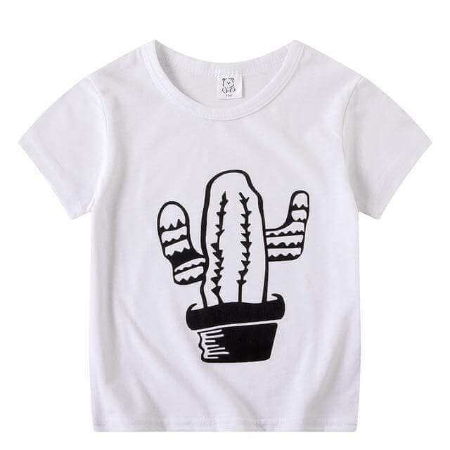 Spring Summer shirts 100% Cotton Kids Tee Cartoon Rocket Baby Boys Girls - beandbuy