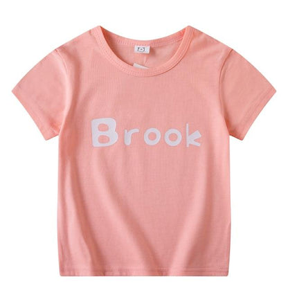 Spring Summer shirts 100% Cotton Kids Tee Cartoon Rocket Baby Boys Girls - beandbuy