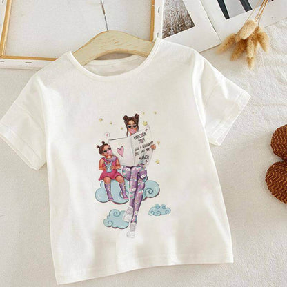 Sweet Summer Super Mom T-Shirts For Kids/Baby Girl/Boys Love Life Lovely Printing 2 - beandbuy