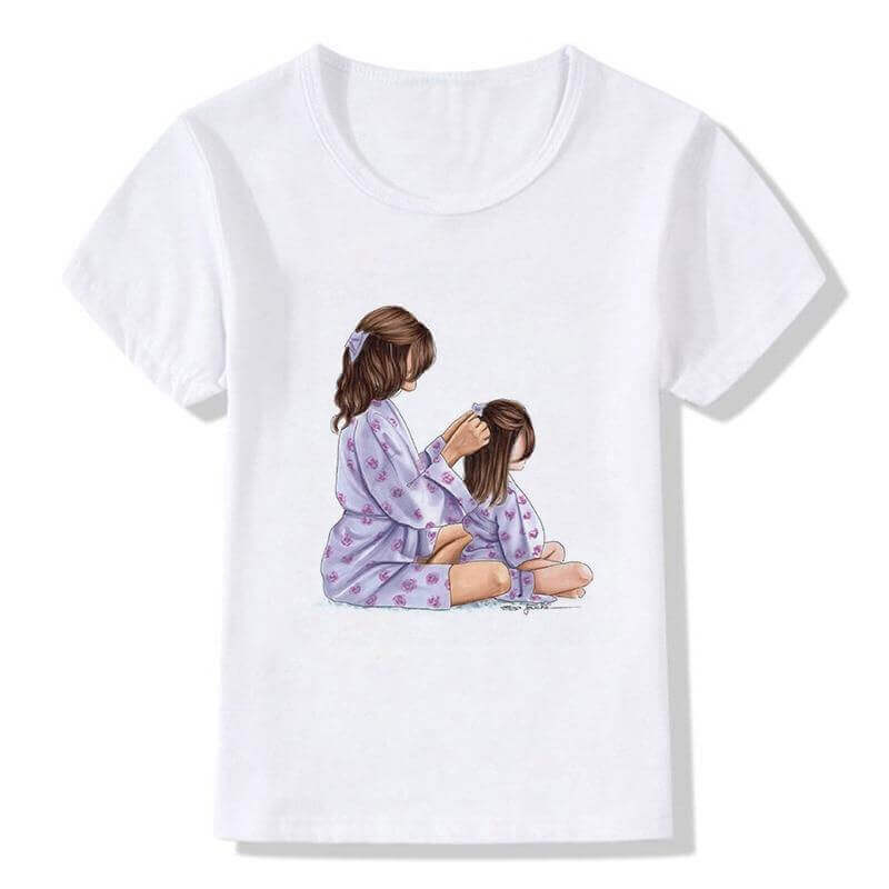 Sweet Summer Super Mom T-Shirts For Kids/Baby Girl/Boys Love Life Lovely Printing 1 - beandbuy