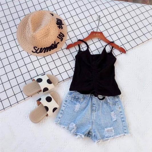 Trendy summer tank tops for girls & toddlers made of cotton - beandbuy