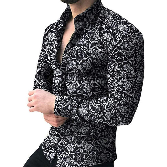 Amazing floral shirt fashionable for men - beandbuy