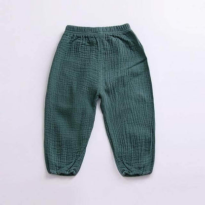 Kids pants and boys Loose pants airy ankle length - beandbuy