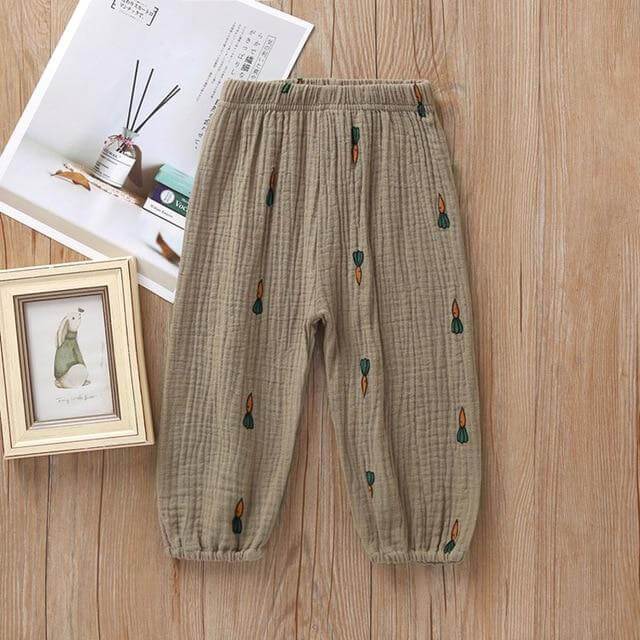Kids pants and boys Loose pants airy ankle length - beandbuy