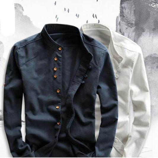 High quality Cotton Linen Shirt for men - beandbuy