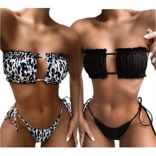 Leopard Bikinis Set For Women Swimwear Summer Beach Wear Brazilian - beandbuy
