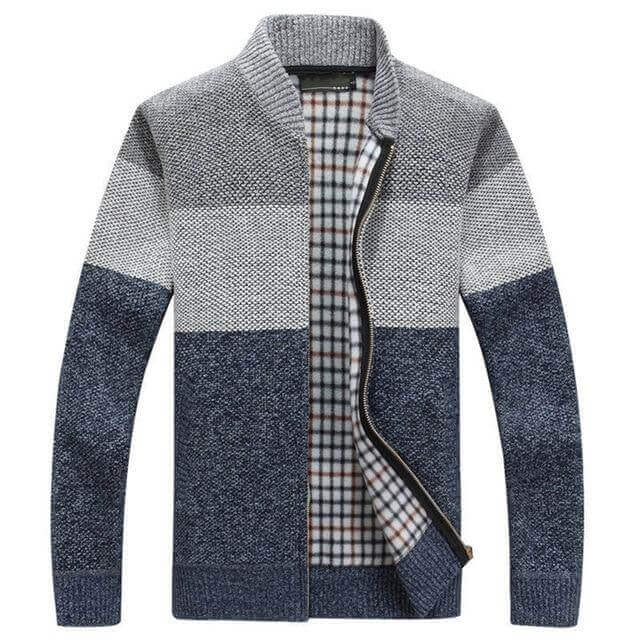 Men's brand thick cardigan winter jacket - beandbuy