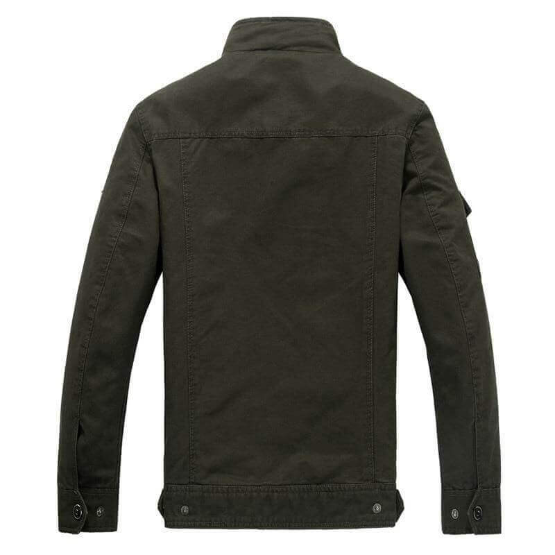 Men's military-style cotton bomber jacket - beandbuy