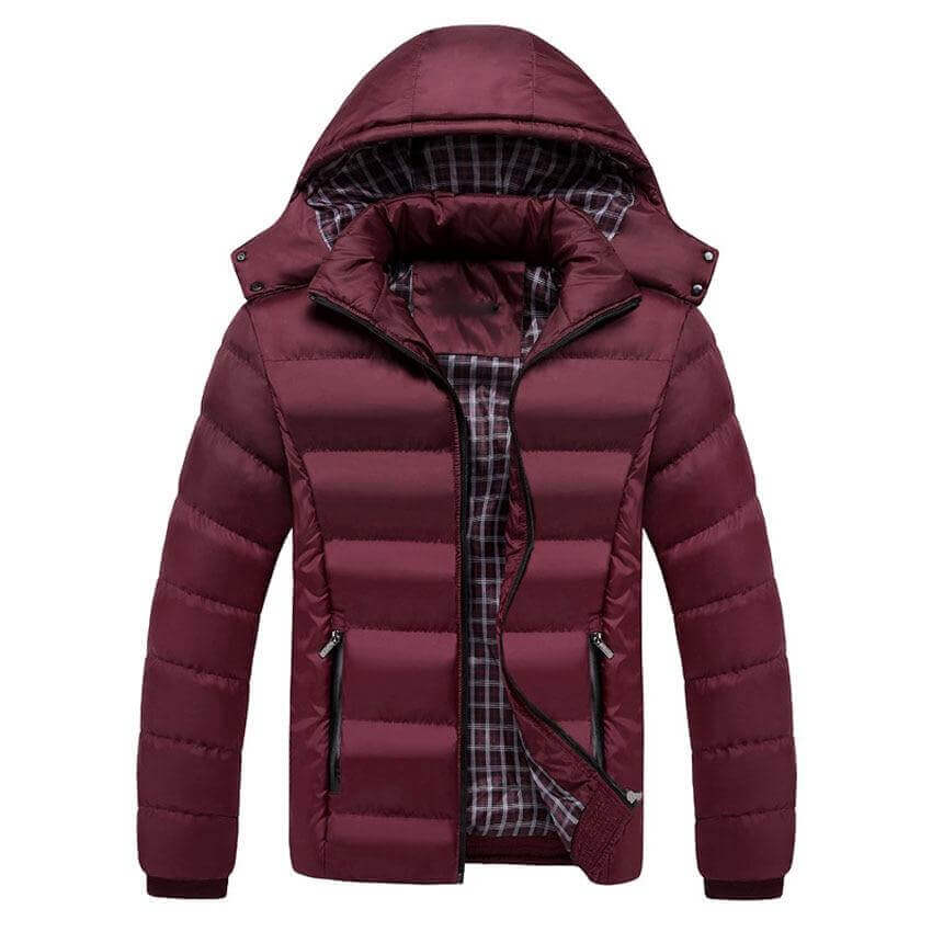 Stylish warm thermal winter coat for men - beandbuy